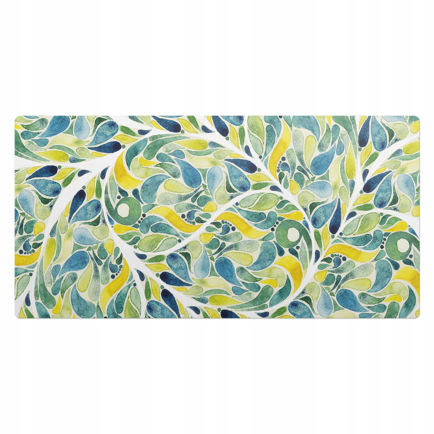 Ochranná Podložka Podložka na stůl Abstraktní vzor listů 100 x 50 cm
