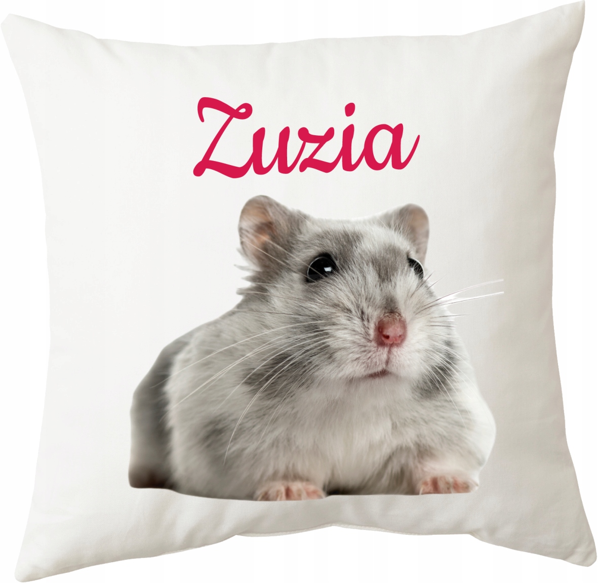 

Poduszka z motywem Chomika+ dowolne imię 40x40 cm