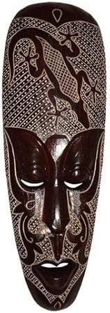 Nástěnná dekorace dřevěná ruční socha Afrika 50 cm jako dárek