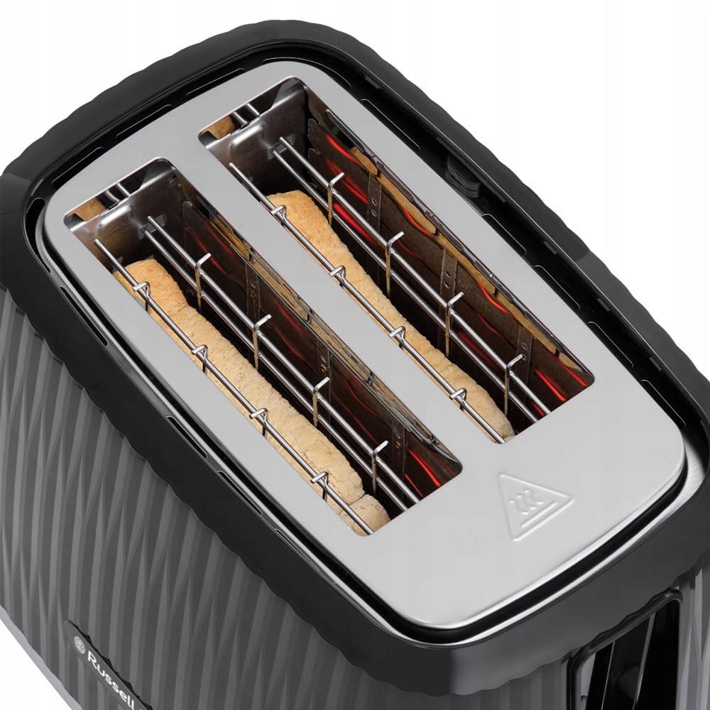 RUSSELL HOBBS Toster 2 Kromki 6 Stopni Czarny Z Podgrzewaczem — miniatura 2