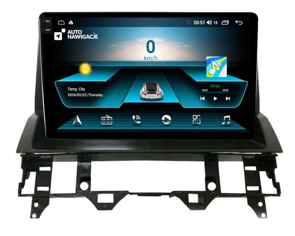 Radio Nawigacja Gps Mazda 6 2002-2008 Android