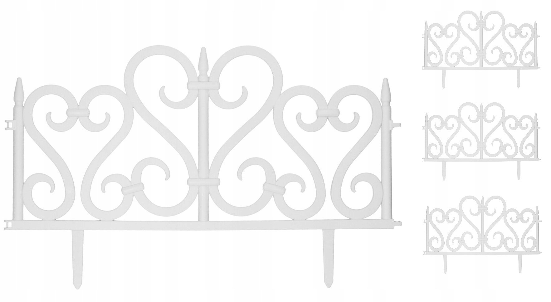 

Płot Płotek Ogrodowy Palisada 4SZT 240CM Obrzeże