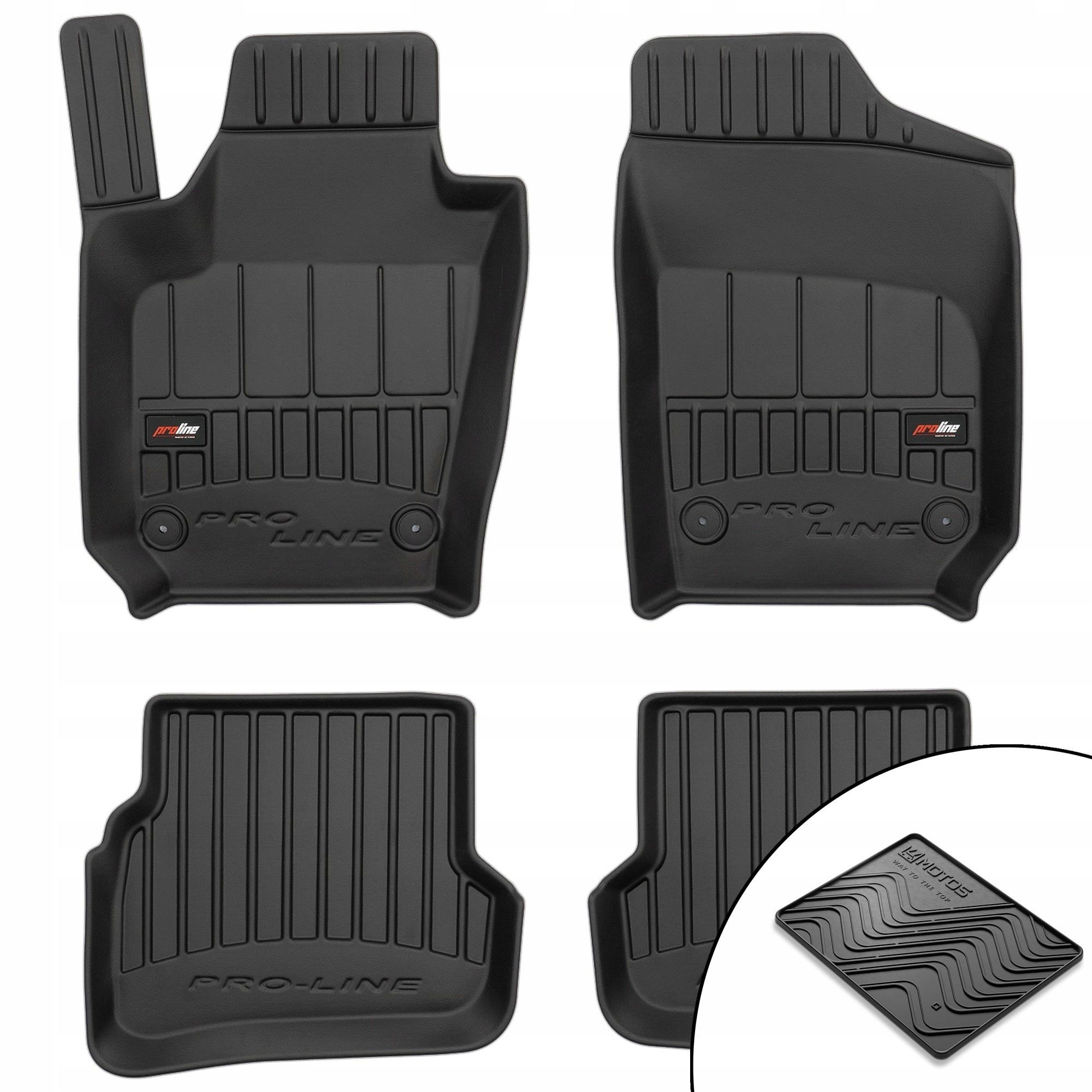 3D gumové rohože Volkswagen Polo V 2009-2017 rohož zdarma