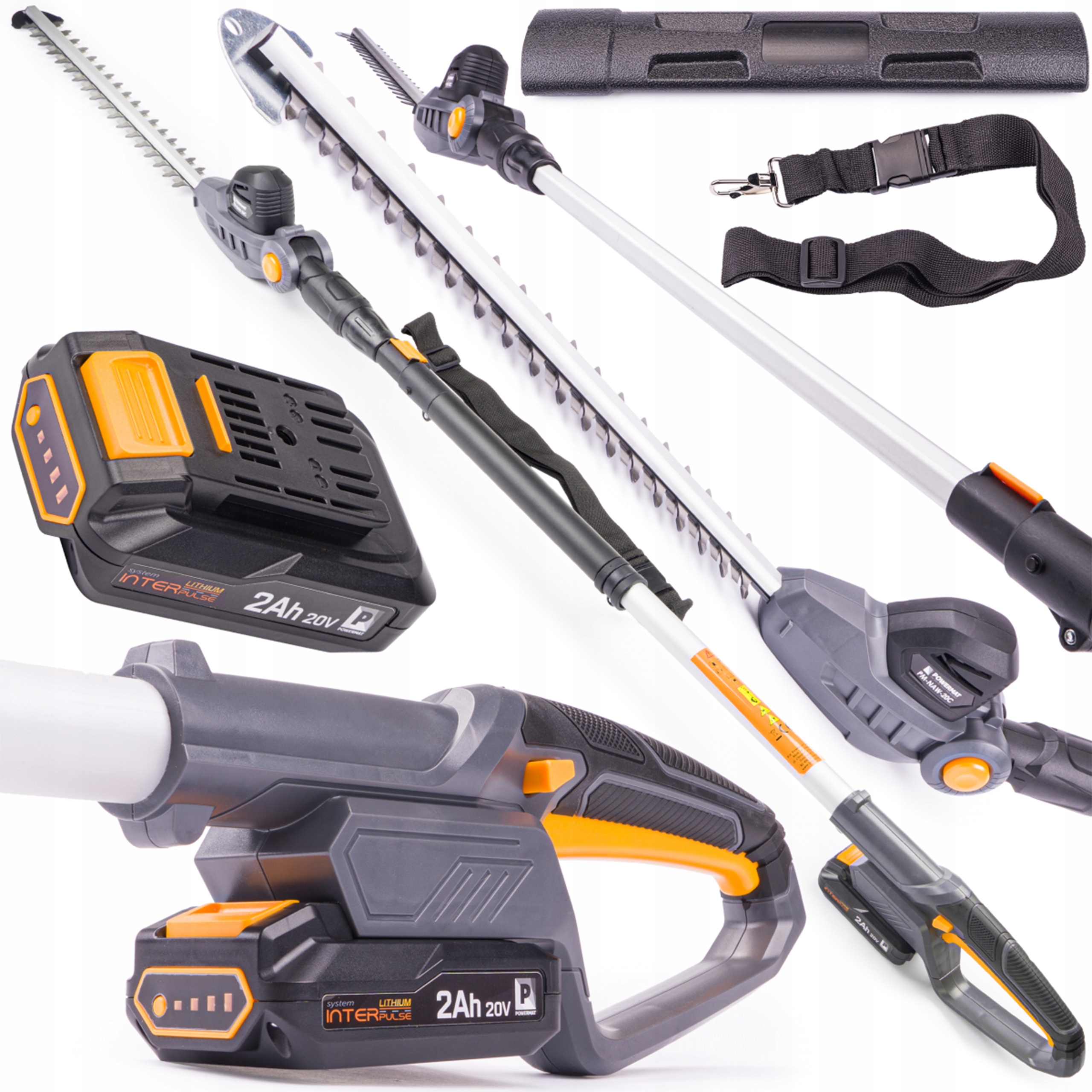 Akumulátorové Nůžky Na Živý Plot S Teleskopickým Výložníkem 41 cm Powermat