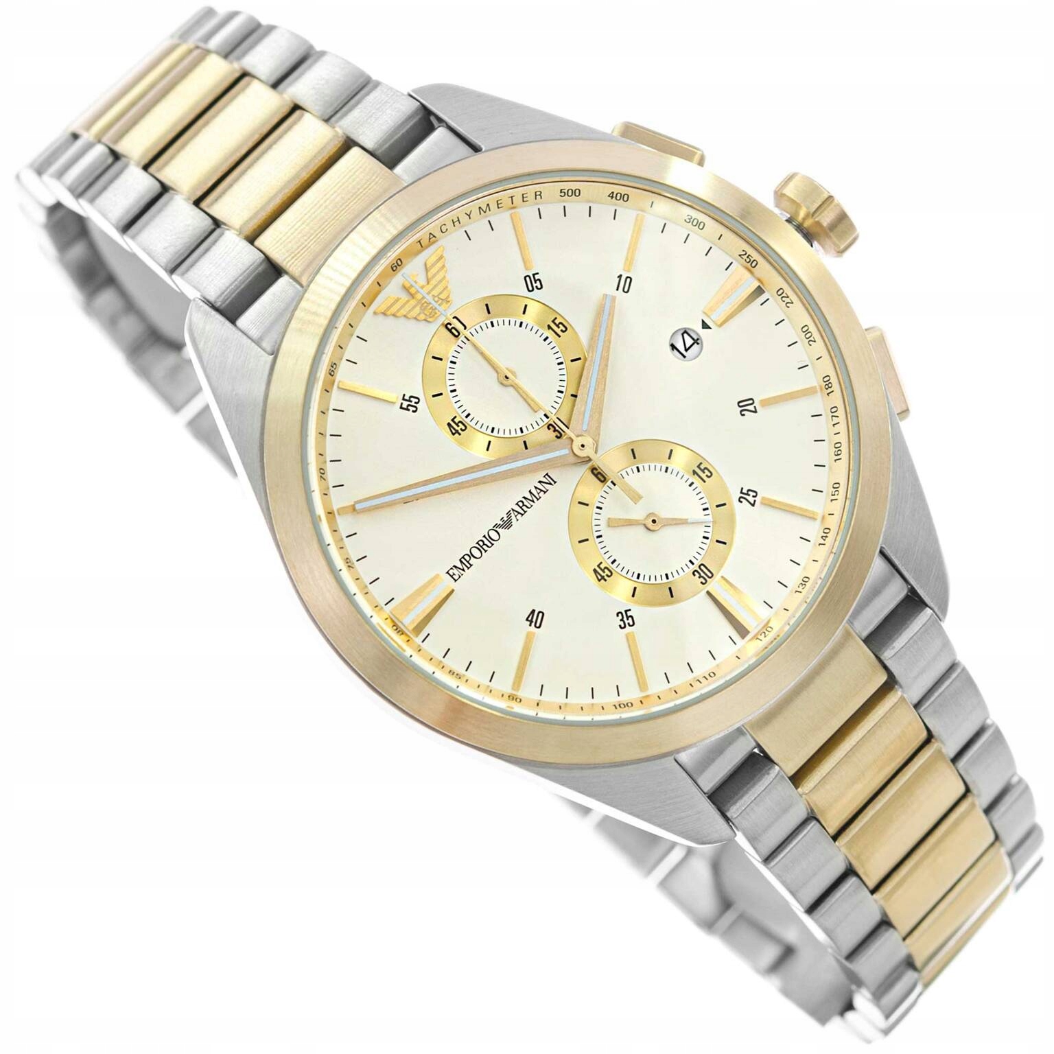 Pánské Hodinky Emporio Armani Claudio AR11605 Stříbrno-zlaté Na Náramku