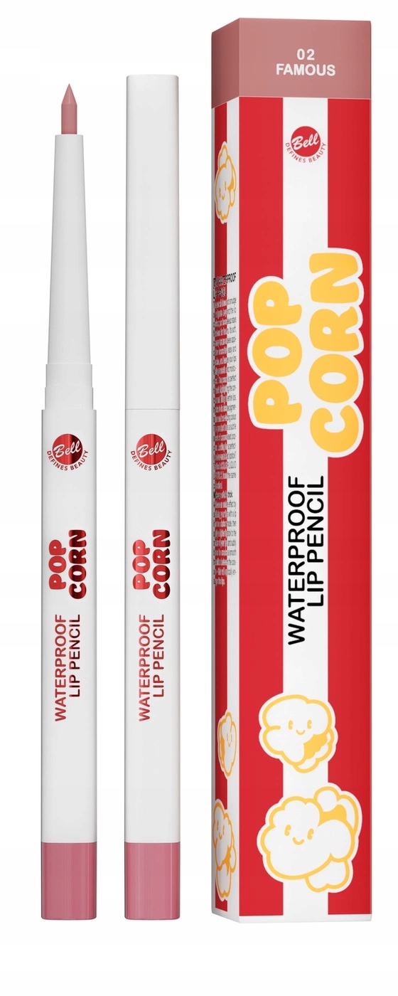 Bell Popcorn voděodolná tužka na rty 02 Famous 0,25 g 1 ks