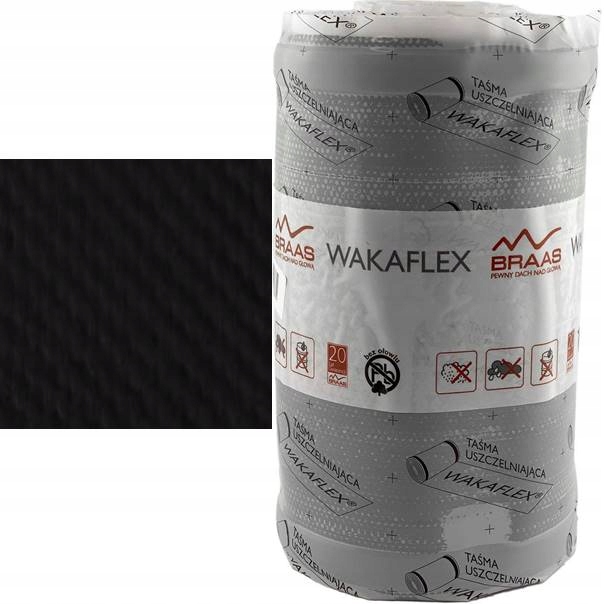 

Taśma dekarska kominowa Wakaflex 280mm antracyt 2m