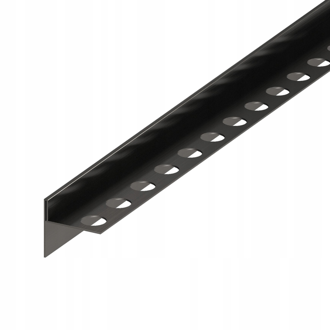 Spádová Lišta Pravá Gun Metal Brushed 120 Profil Pro Odtok