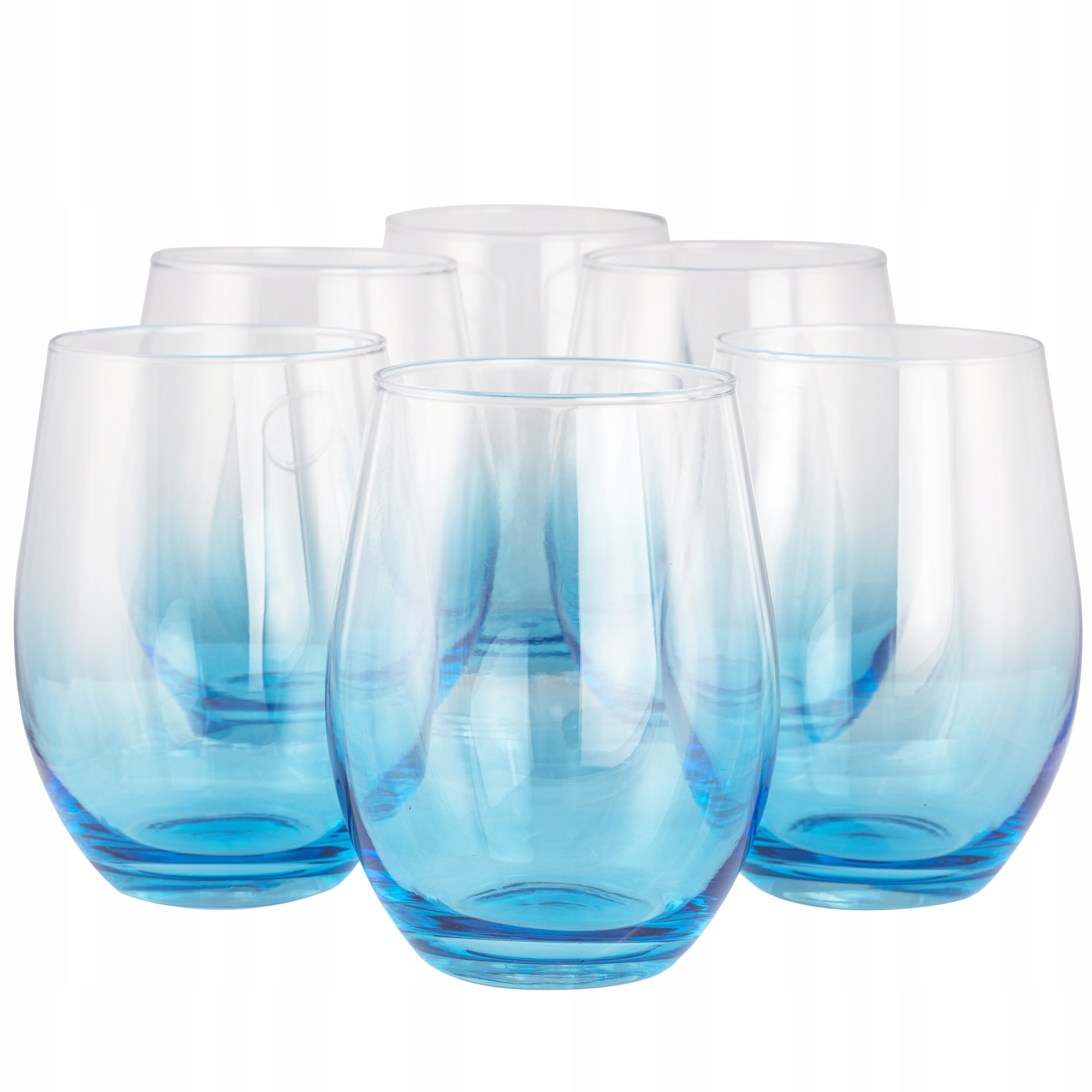

Duże Szklanki Do Napojów Ombre Komplet 6x630ml