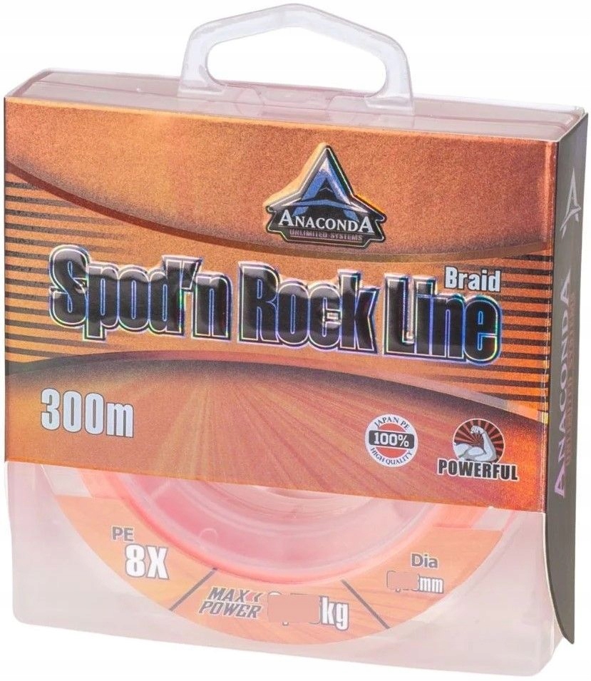 Plecionka Anaconda Spod'n Rock Orange 300m 0,20mm