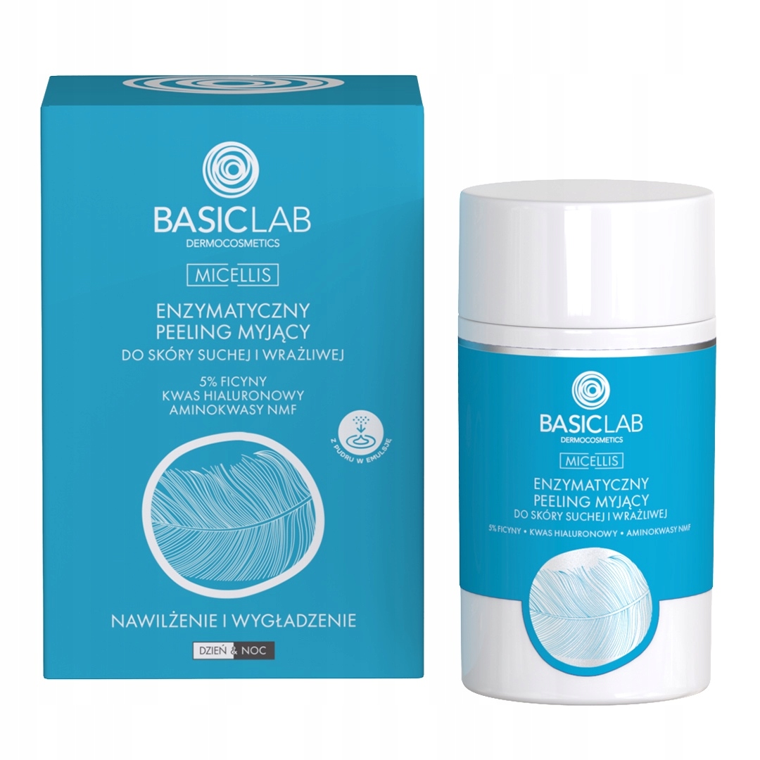 BasicLab peeling enzymatyczny do twarzy do skóry suchej DATA 07.26 35 g