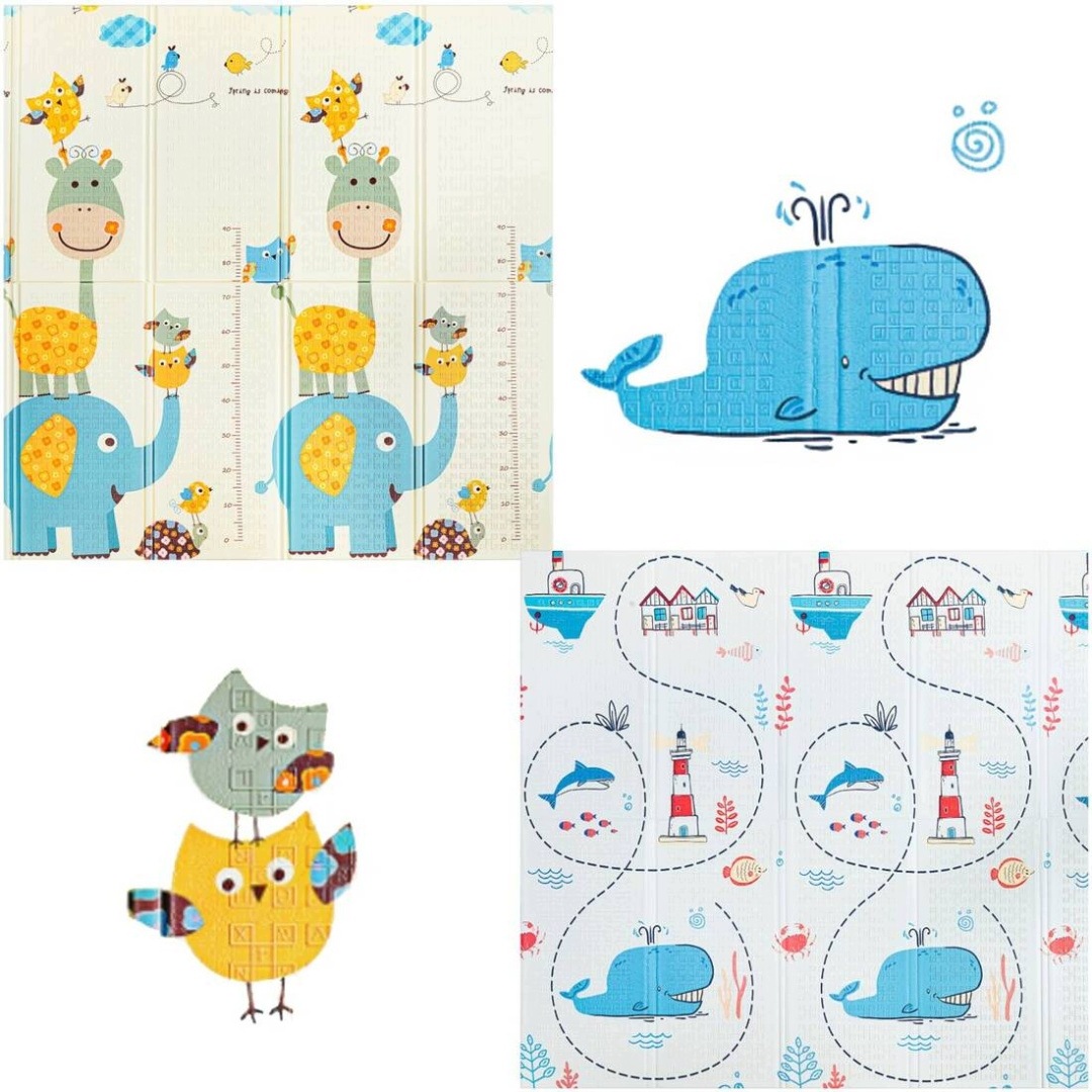 Mata Edukacyjna Generic Piankowa Dla Niemowląt 150CM X 200CM XXL Wieloryb