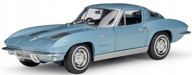 Chevrolet Corvette 1963 model 24073 Welly 1:24 blue