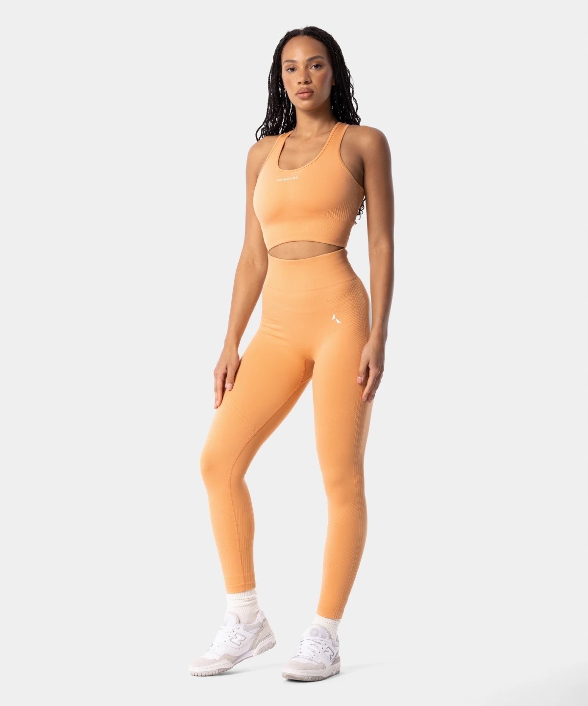 Legginsy damskie Carpatree bezszwowe Blaze California Peach pomarańczowe