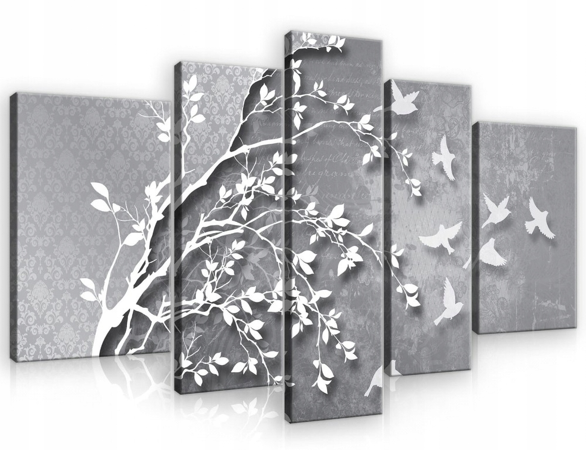 Obraz Na Plátne Canvas 170x100 Strom Vtáky 3D
