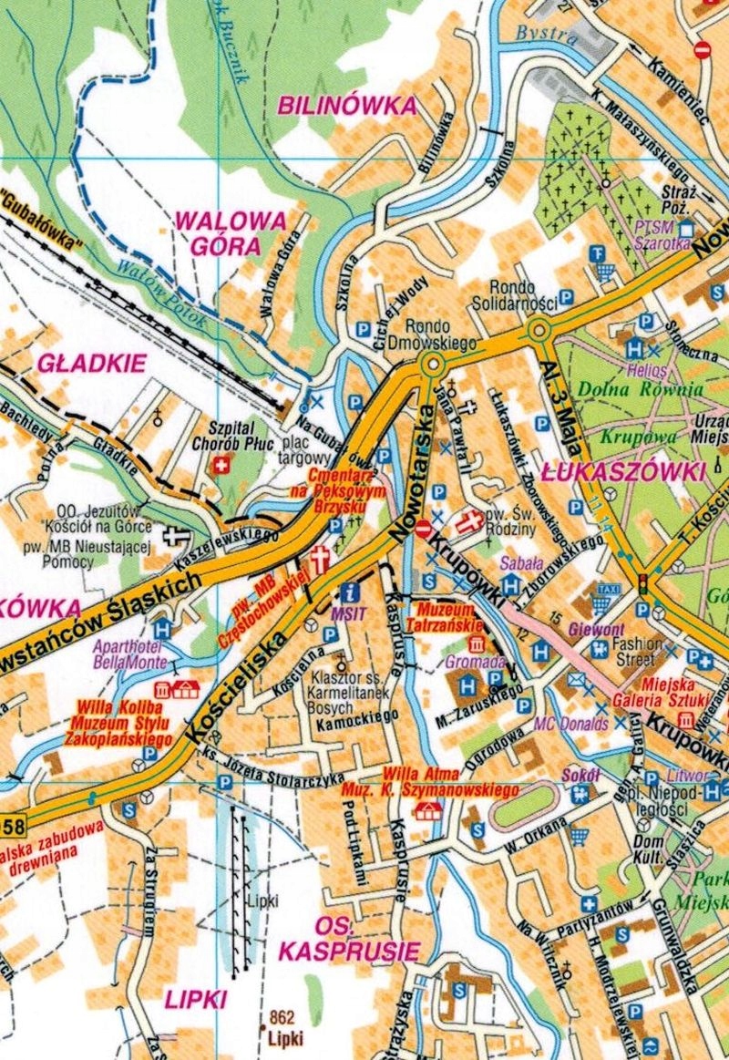TATRY POLSKIE 1:30 000 MAPA LAMINOWANA COMPASS Typ publikacji mapa turystyczna