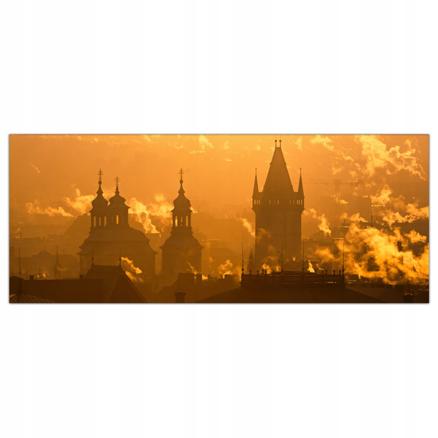 

Hartowany Obraz Szklany Praga Wschód Słońca 125x50