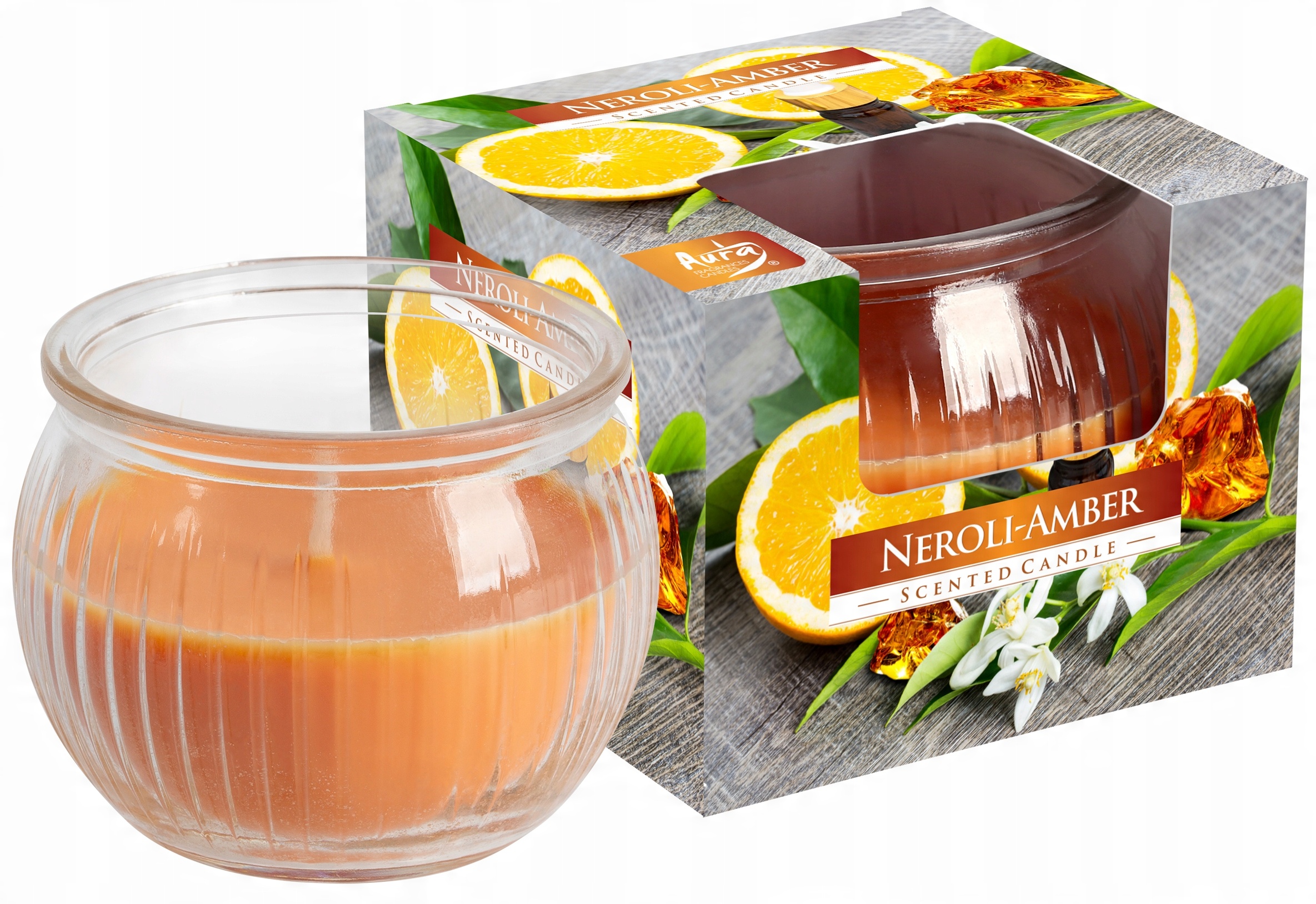 

Świeca zapachowa mała Neroli-bursztyn 18h 80g
