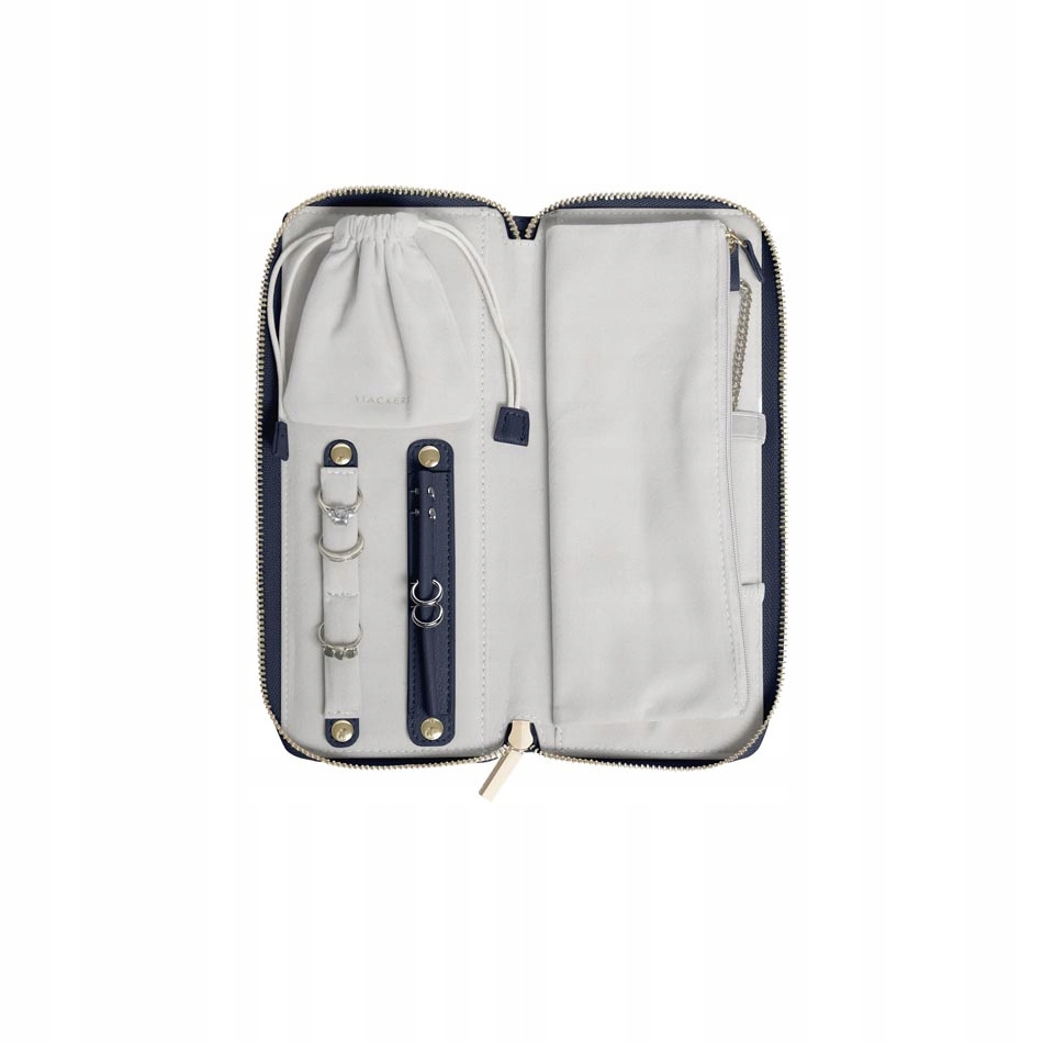 Pouzdro na cestovní šperky v modré barvě Classic Stackers