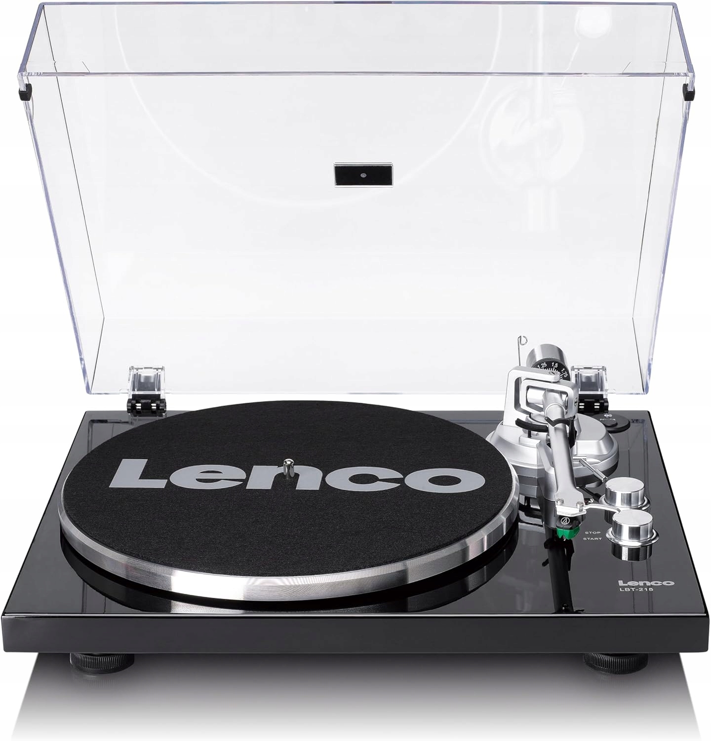 Gramofon Lenco LBT-215BK Aux Usb Bluetooth Jehla Audio-Technica AT-VM95E