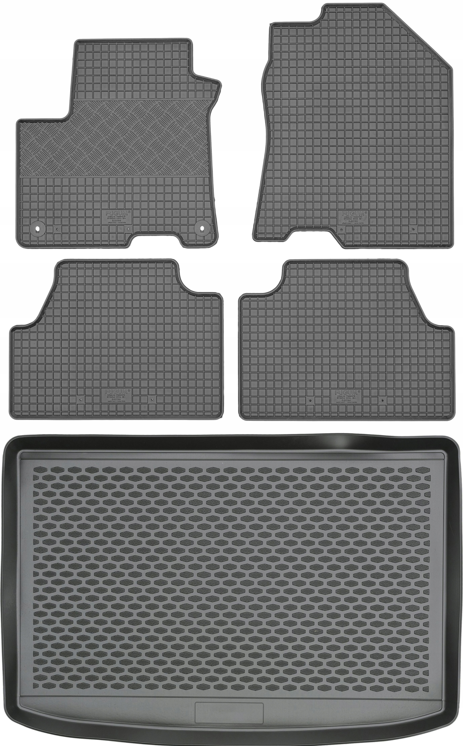 Hyundai Kona Kona Electric 2018 Sada Gumové rohože rohož