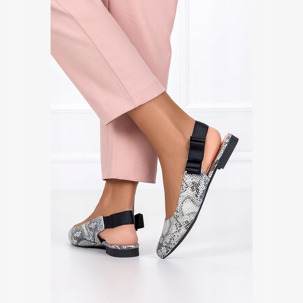 BALERINY BUTY DAMSKIE Z ODKRYTĄ PIĘTĄ PŁASKIE r 40 Marka Sergio Leone