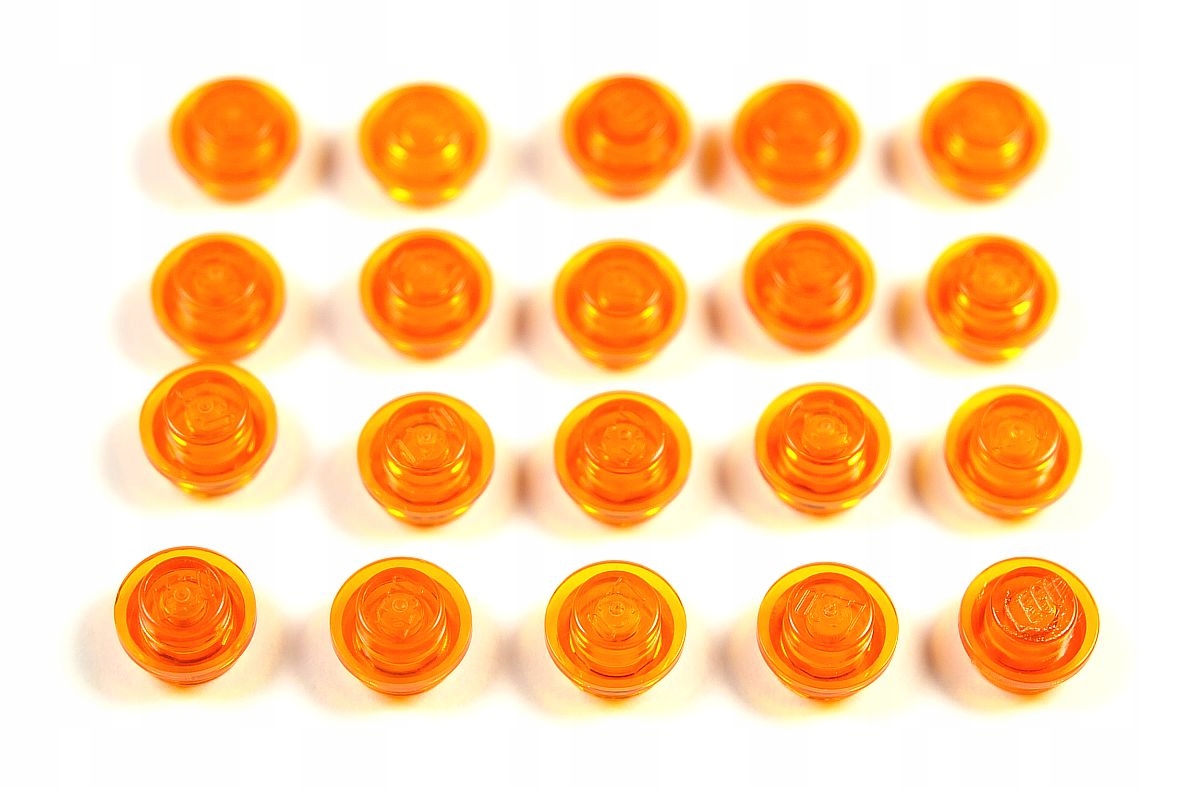 

Płytka okrągła 1x1 Pomarańcz Przeź 20szt Lego 4073