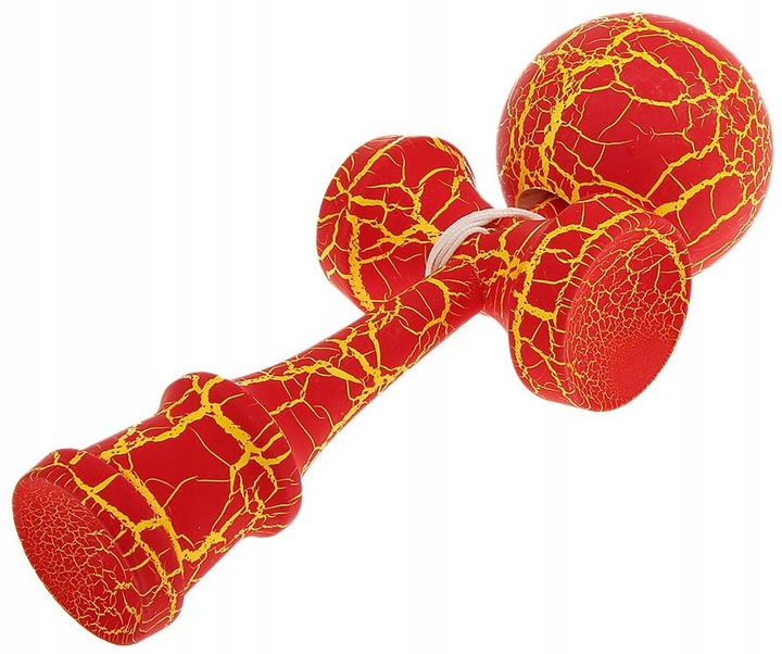 HIT KENDAMA DREWNIANA GRA JAPOŃSKA RED-YELLOW Marka NORIMPEX