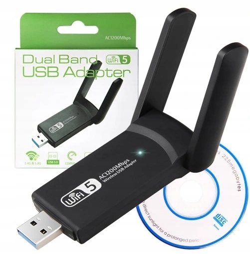 

Karta Sieciowa Wi-fi Adapter Usb 3.0 1200Mbps