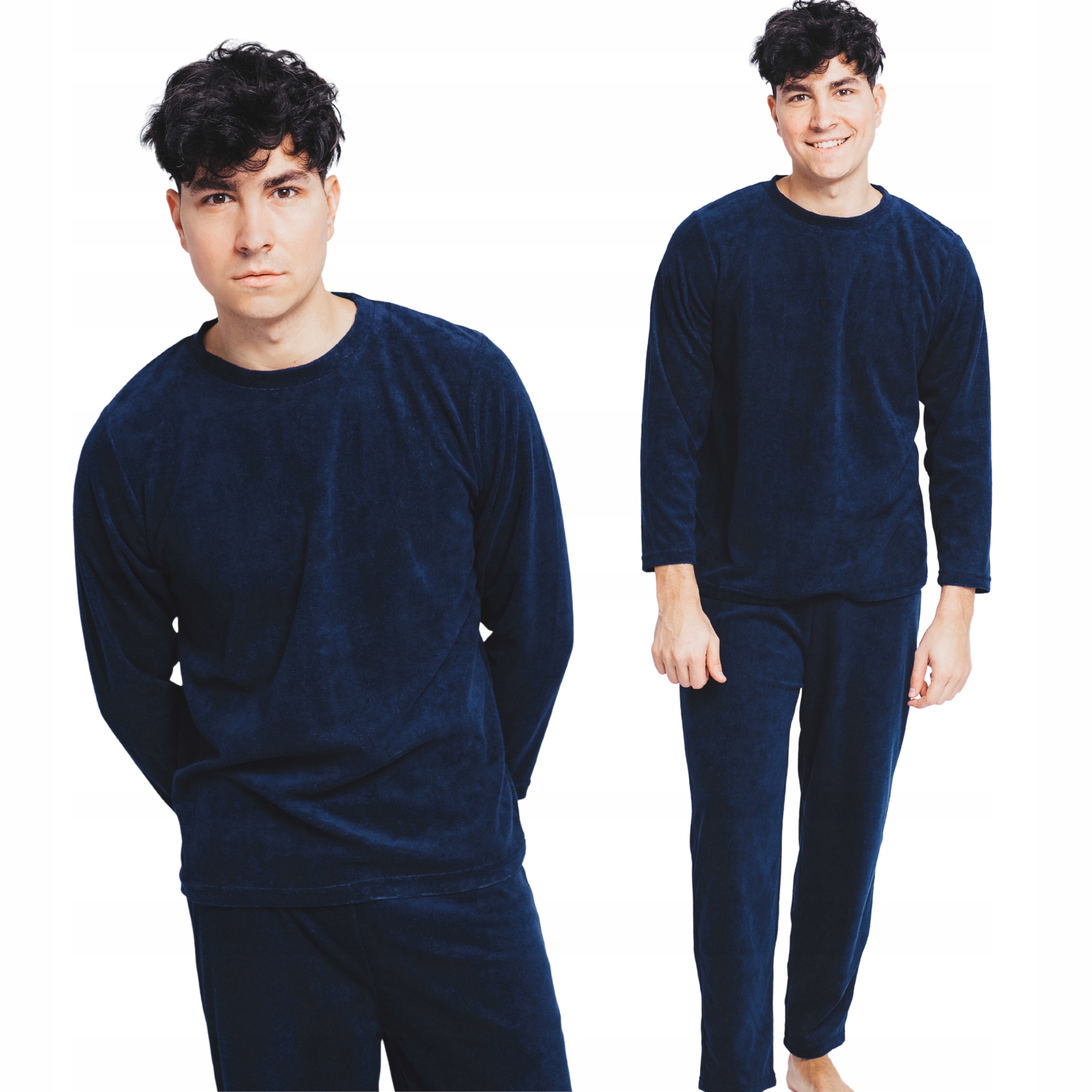 CIEPŁA PIŻAMA MĘSKA KUBA FROTA DŁUGI RĘKAW XXL