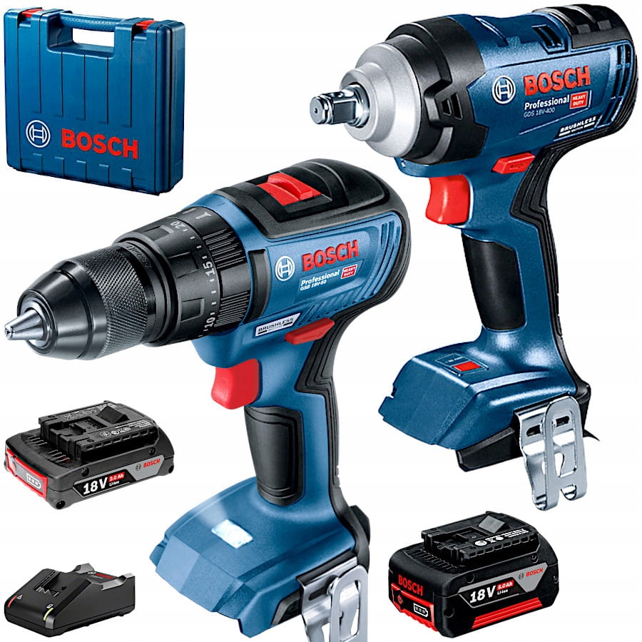Zestaw GDS18V-400 GSB18V 1*2.0AH+1*5.0AH Bosch