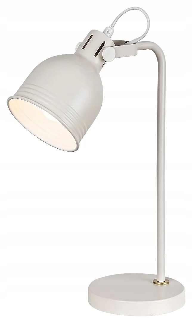 Industriální stolní lampa béžová, reflektor nastavitelný 45 cm Rabalux