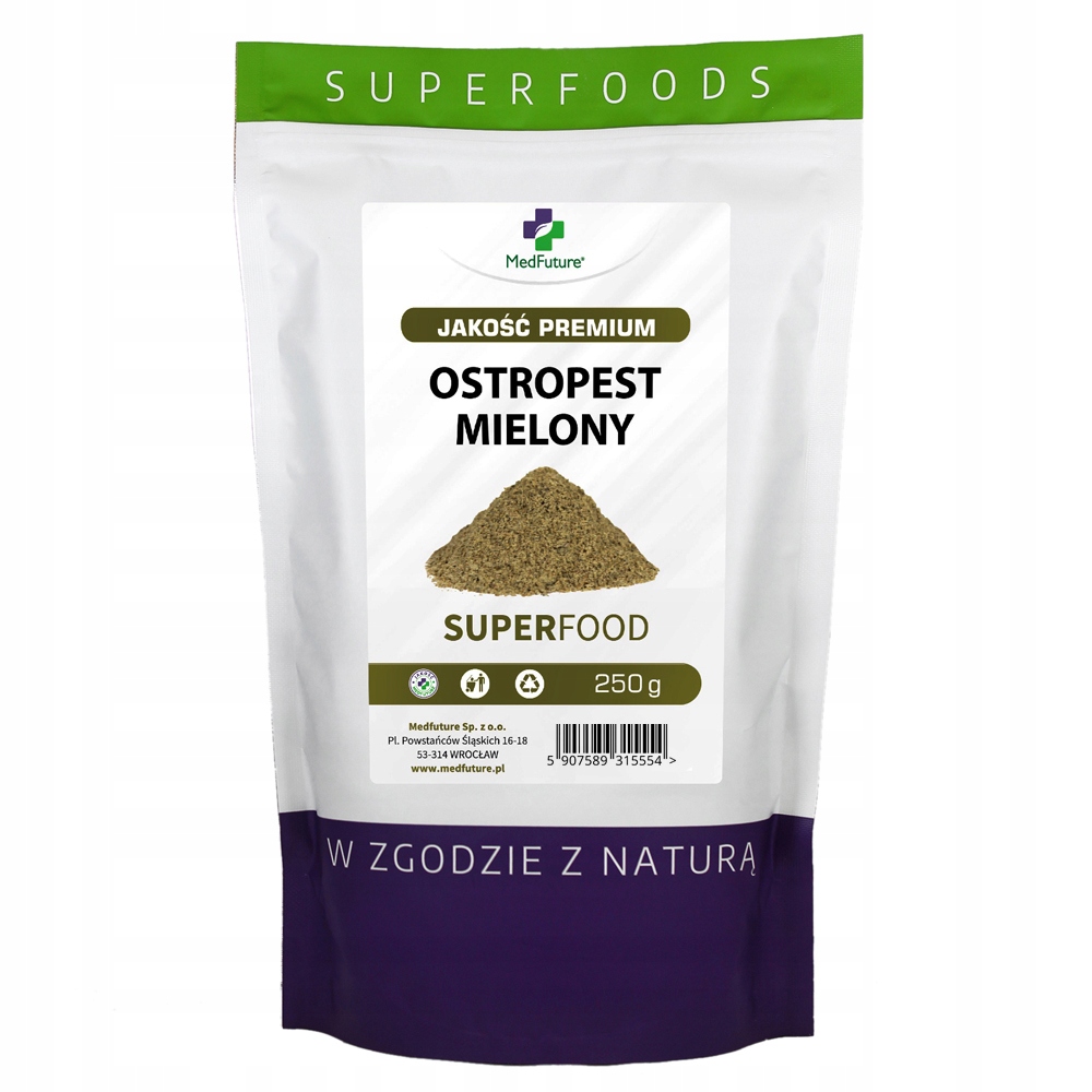 

Ostropest plamisty mielony Bio 250g Zdrowa żywność