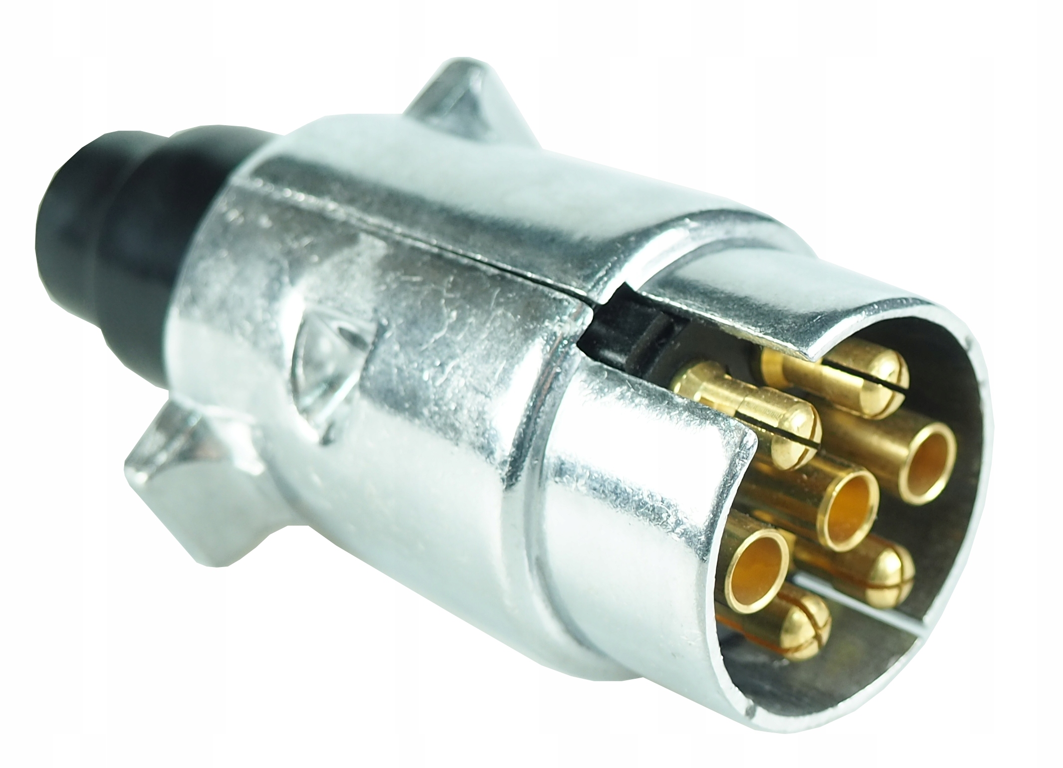 Wtyczka Wtyk 7PIN 12V Przyczepy Przyczepka Aluminium Metalowa Solidna