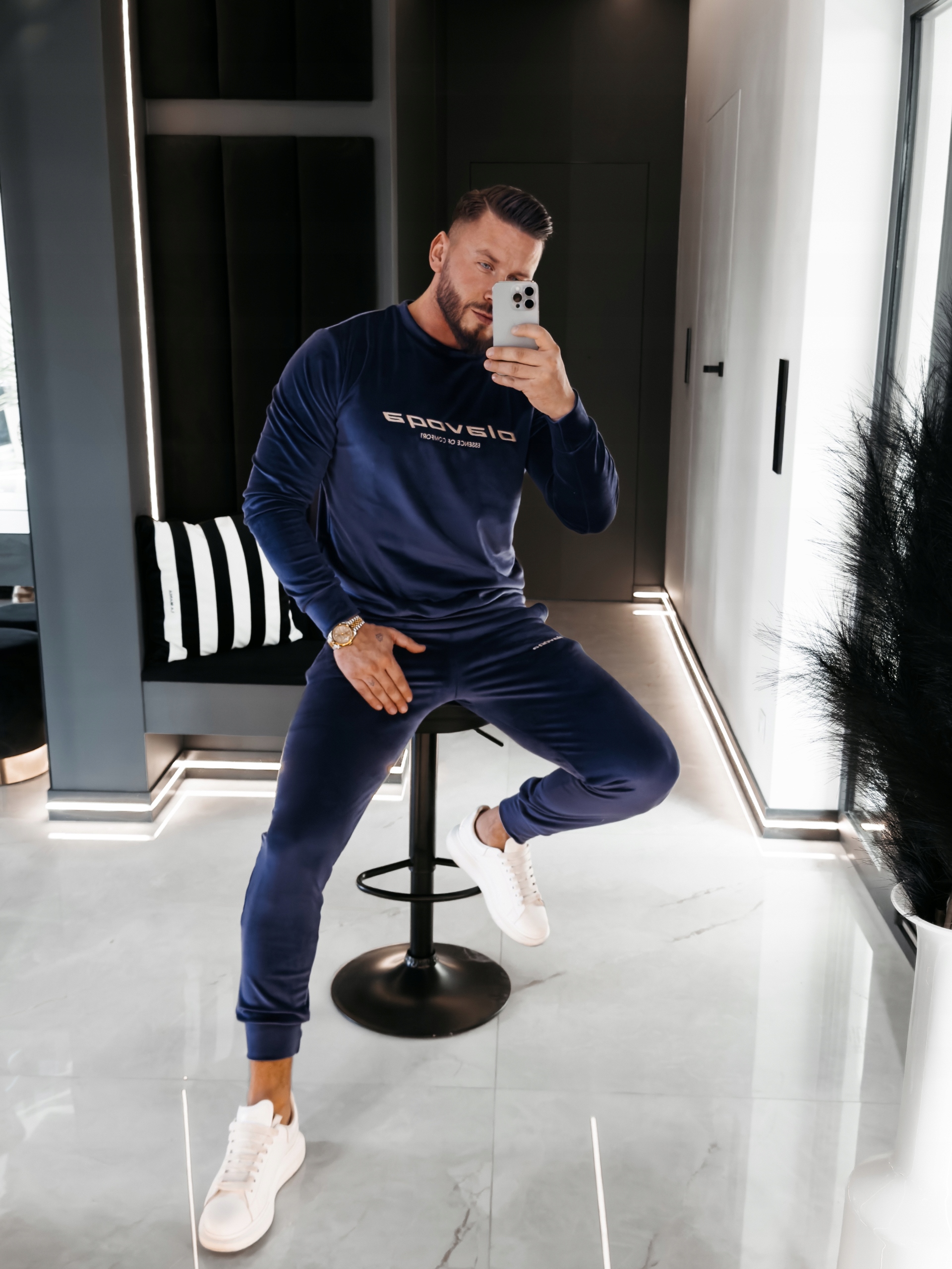 Pánský Komplet Skip Olavoga Modrý M