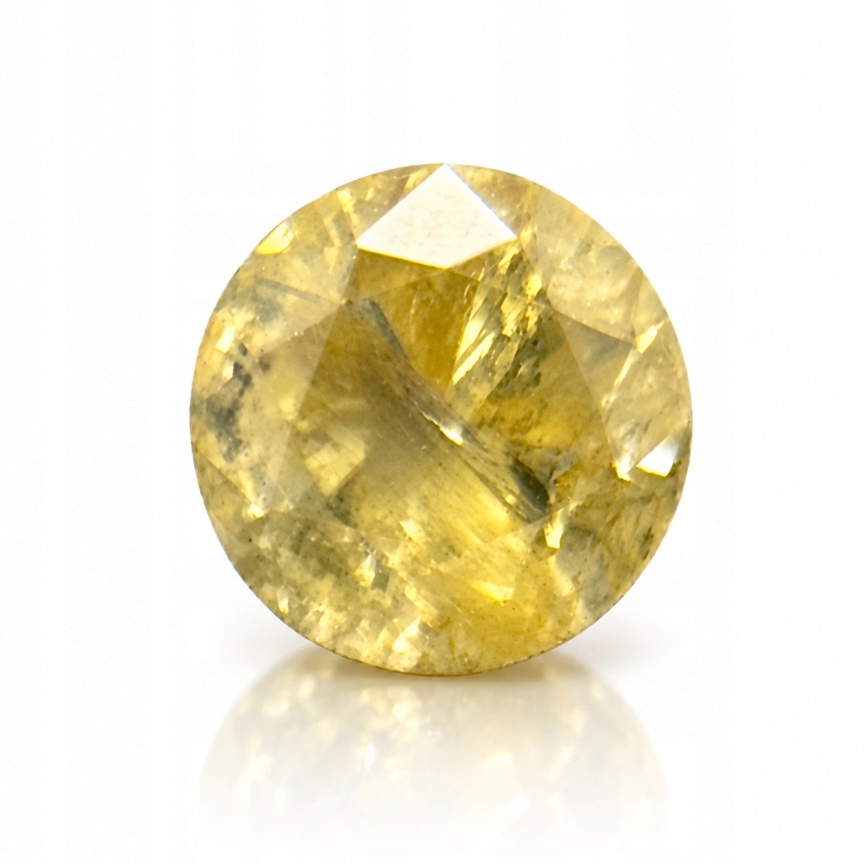 Přírodní diamant 0.03 ct Žlutý Briliant certifikát Wbd