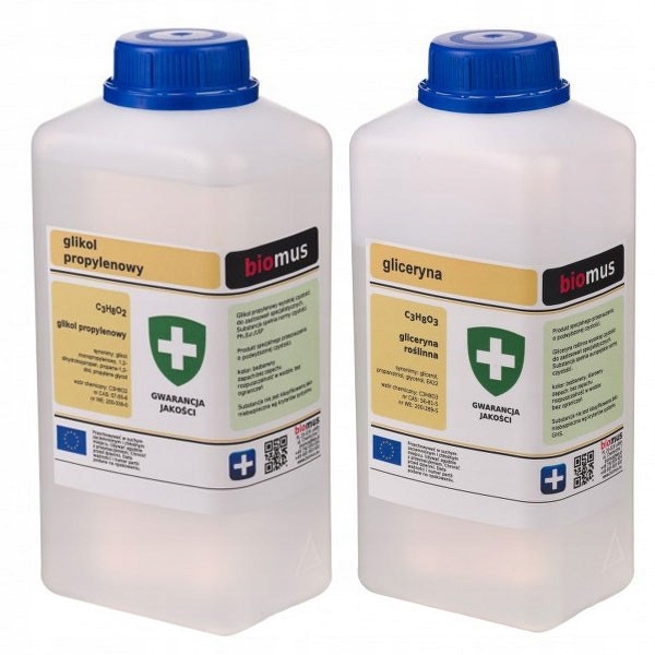 

Gliceryna Roślinna 1kg Glikol Propylenowy1L Biomus