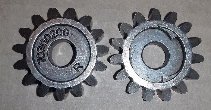 ZĘBATKA, ZĘBATKI NAPĘDU DO KOSIARKI 15 ZĘBÓW KOMPLET Kod producenta ZĘBATKA LS53 KOMPLET