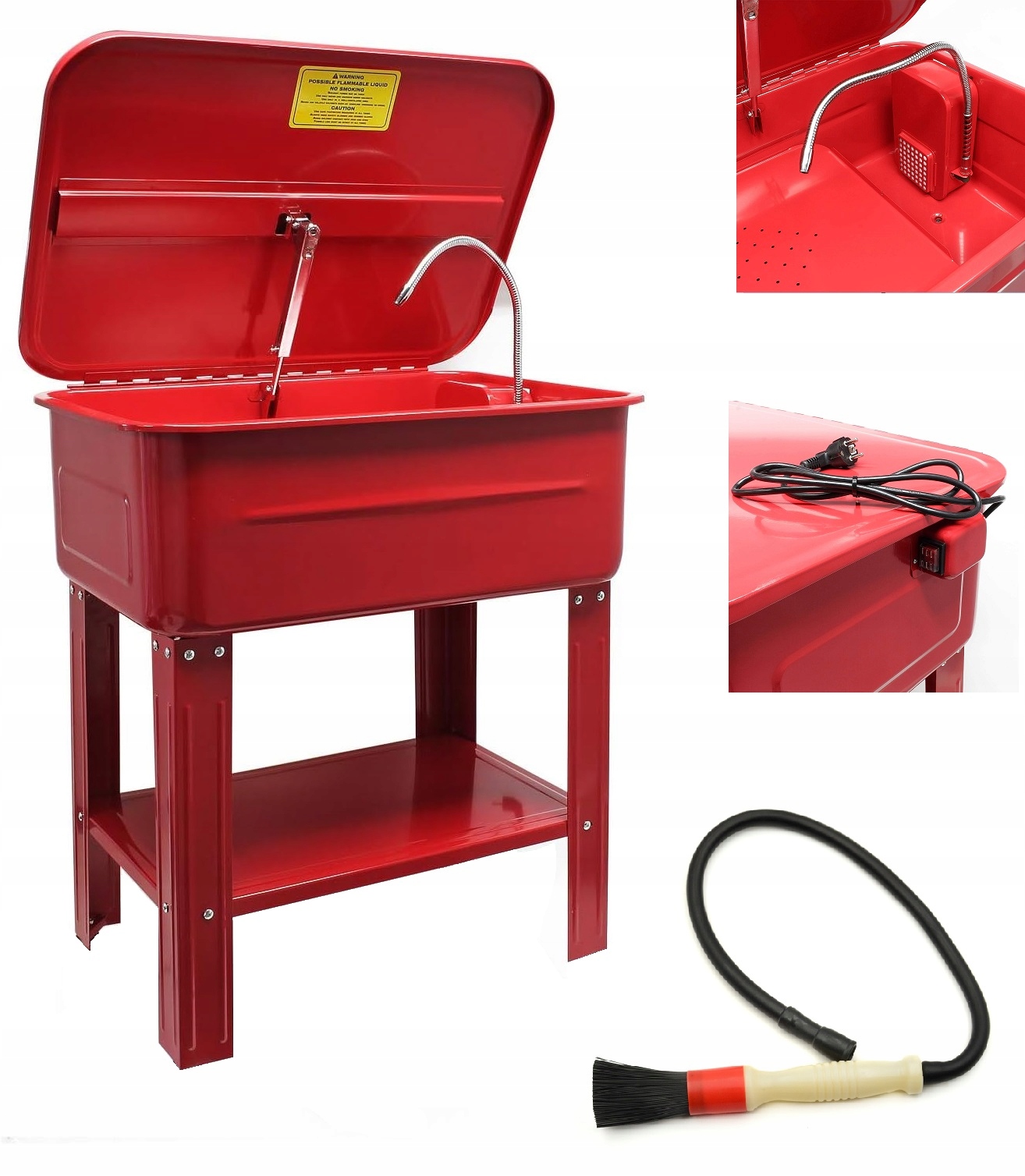 PROFESJONALNA MYJKA WANNA WARSZTATOWA 80L + PĘDZEL EAN (GTIN) 5903738510863