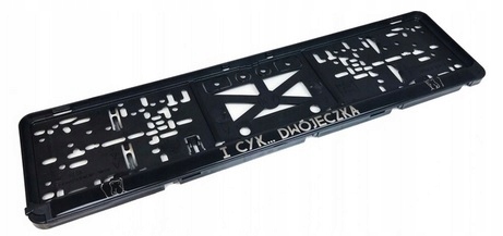 Ramka tablicy 3d doming NOSACZ i cyk dwójeczka