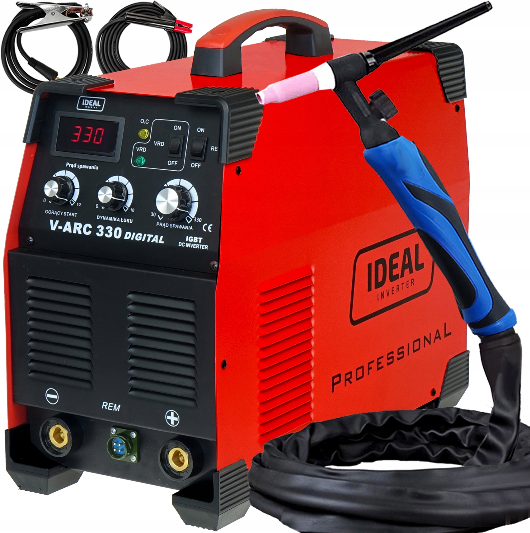 Svařovací Stroj Ideal V-arc 330 Digital Acx Tig Mma 400V