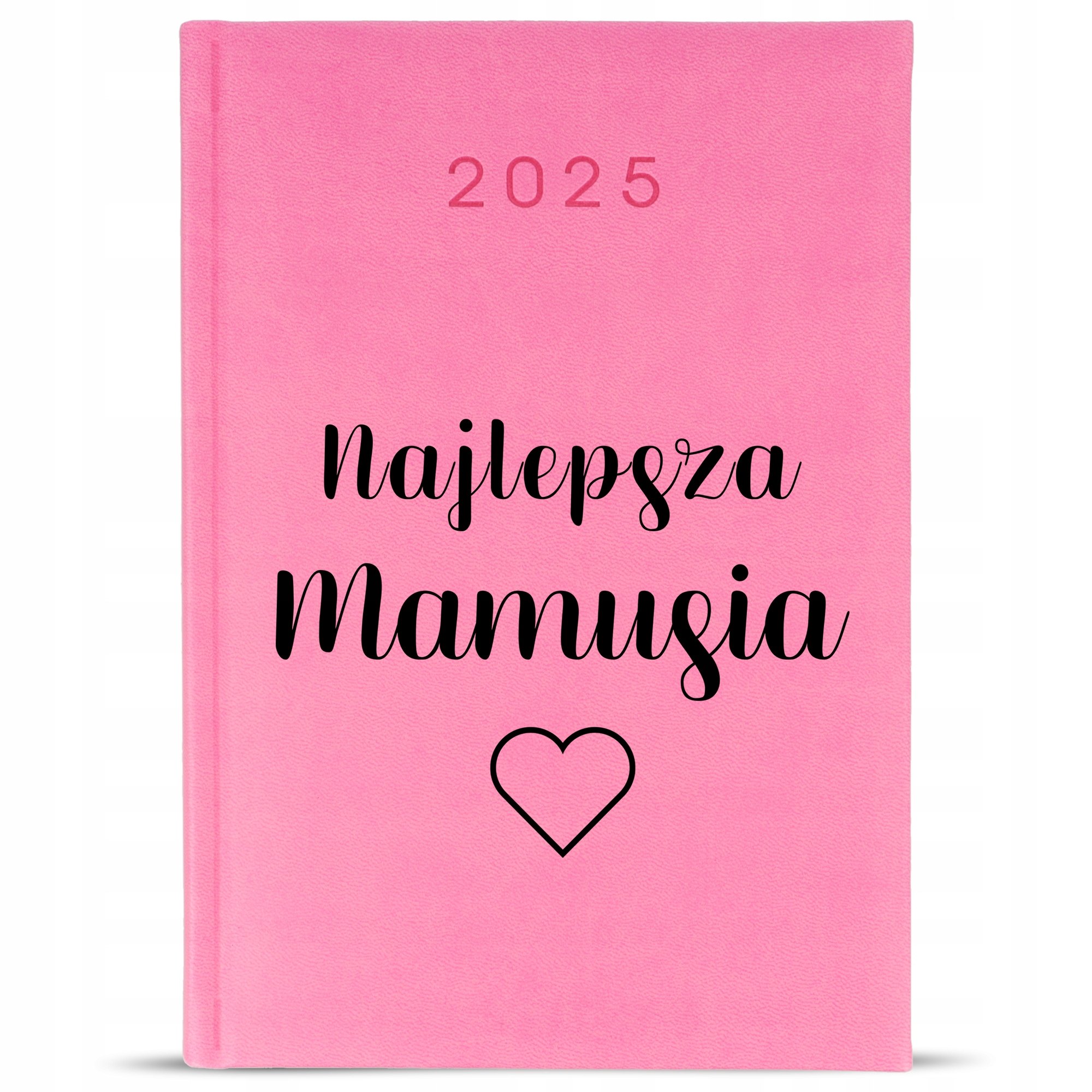 KALENDARZ A5 2025 Różowy Terminarz Na Prezent Dla NAJLEPSZEJ MAMUSI Wzory