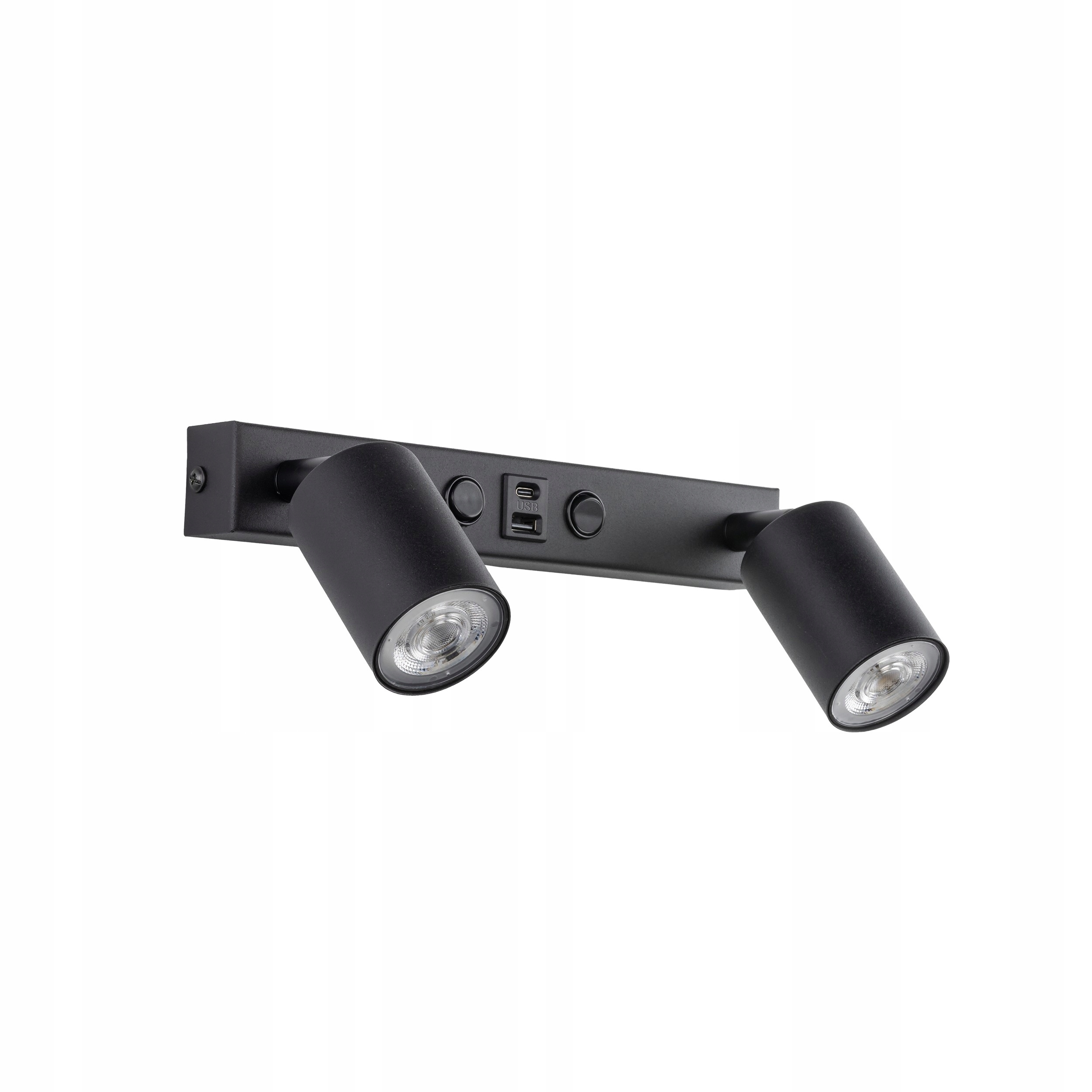 Nástenné svietidlo TK-Lighting čierne GU10 8 W