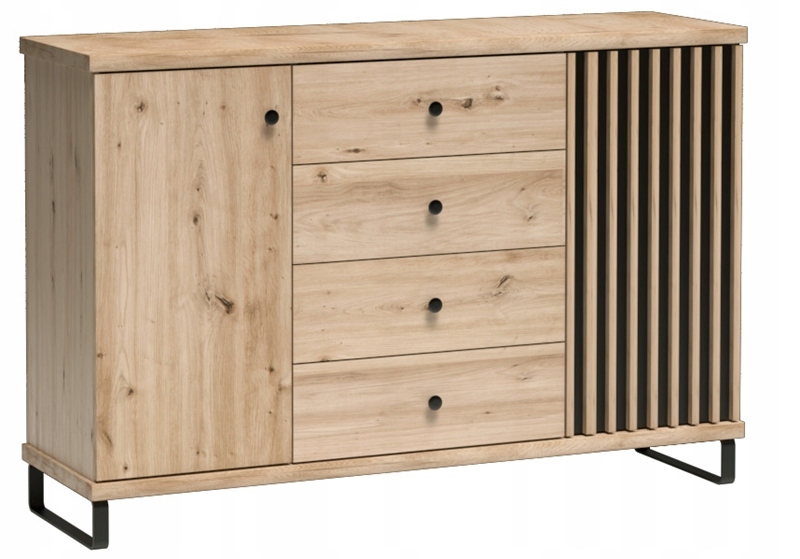 

Komoda Cali C4 Loft z metalowymi nogami Lamele