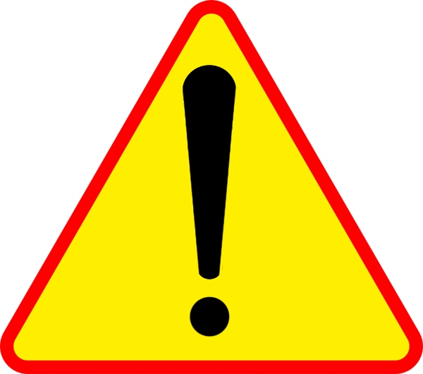 Znak drogowy A-30 Uwaga Inne Niebezpieczeństwo folia I gen. 750 mm