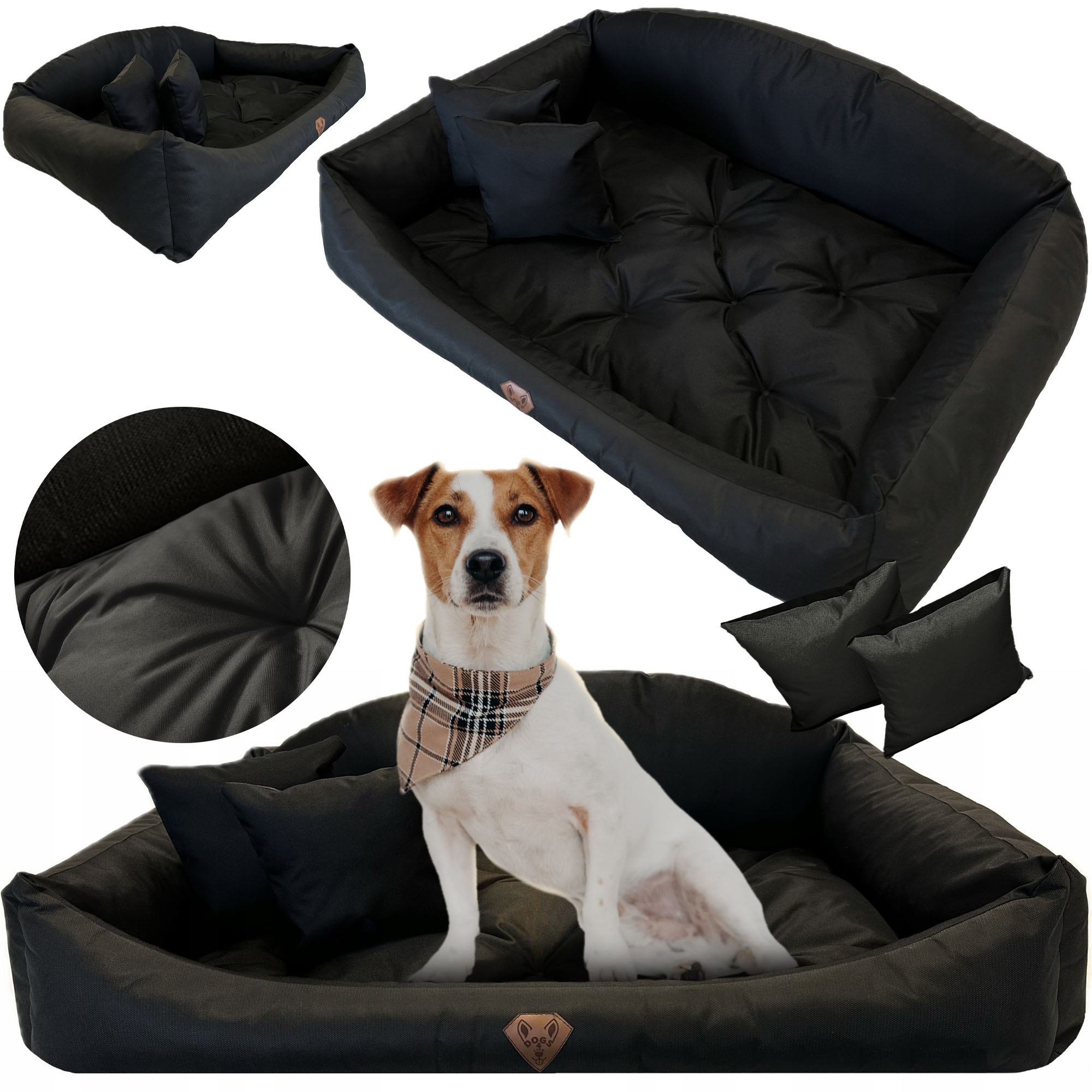 Pelíšek Pro Psa Pohovka Potah Mušle 130 X 105 CM Voděodolné Polštáře