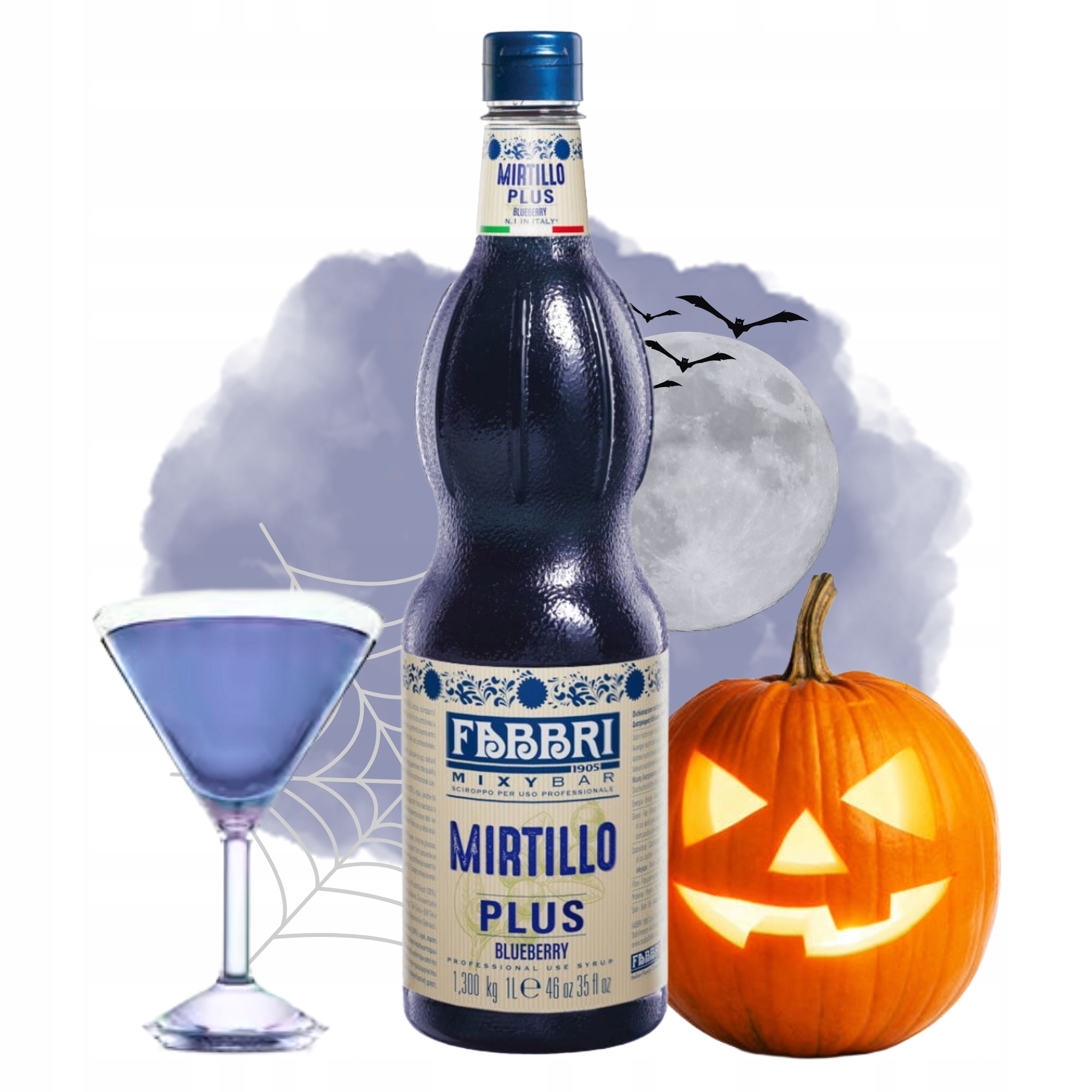 Halloween Jagodowy Syrop do Drinków Stwórz Fioletowe Drinki I Napoje