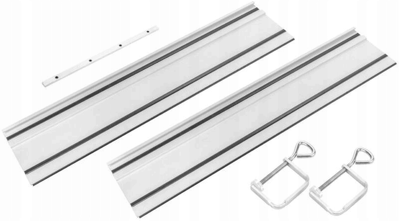 SZYNA PROWADZĄCA 2x700mm ŁĄCZNIK ZACISK GRAPHITE 58G495-732