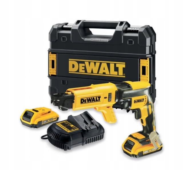 Dewalt Wkrętarka Płyt Kartonowo Gipsowych 18V 30Nm 2 x 5,0Ah Tstak DCF6201