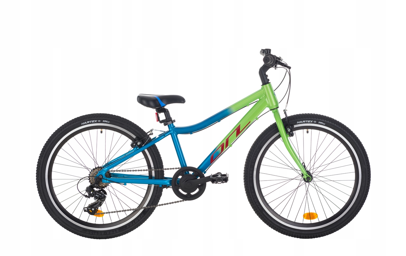 Rower młodzieżowy Mtb Onilus Muranus 24" rama 12" niebiesko-zielony